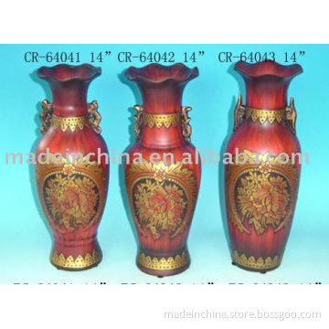 wood effect Porcelain Vase